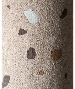 Pernă decorativă pentru copii maro deschis bouclé/chenille Terrazzo Bolster – Wigiwama