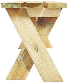 Set mobilier de gradina, 3 piese, lemn de pin tratat