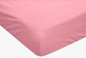 Cearsaf impermeabil JERSEY 80x160 cm roz