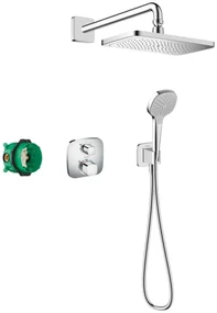 Sistem dus incastrat Hansgrohe Croma E 280 Ecostat E, termostat crom - 27953000