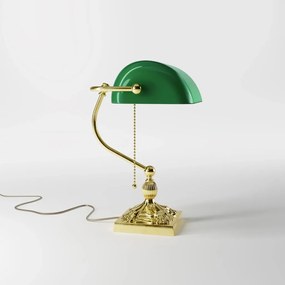 Lampa de birou din alama design clasic Banker