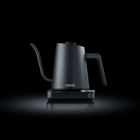 Cana electrica Graef Pour-over GK502, 1200 W, 900 ml, 40-100°C, Mentinerea caldurii, filtru, „gât de lebădă”, Negru mat