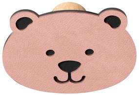 Cârlig roz de montat pe perete din oțel Bear Dot Nupo – LIND DNA