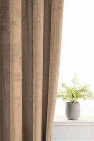 Perdea opaca ELVIO VELVET 140x250 cm, bej Agatat: Inele metalice