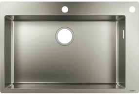 Chiuveta bucatarie Hansgrohe S71 inox 76x50 cm