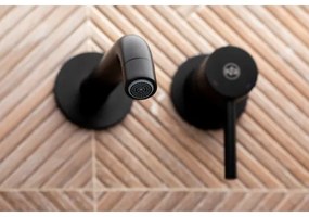 Baterie de lavoar pentru instalare ascunsă KFA Armatura 5039-810-81 MOZA negru mat
