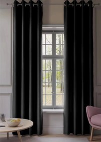 2x draperie neagra OXFORD 140x250 cm