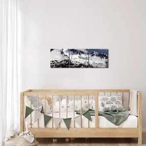 Tablou - Parcul Național Kenai Fjords (cu ceas) (90x30 cm)