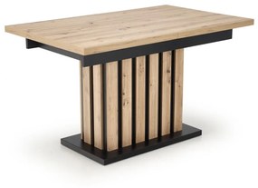 Masa extensibila Lamello stejar artizan/negru L130-180xl80xh76 cm