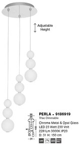 Lustra LED suspendata design modern PERLA