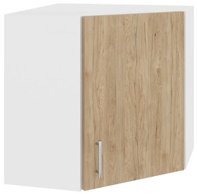 Corp Superior Colt Karo, Lemn Natural/Alb, 60 x 60 x 60 cm