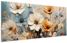 Tablou - Buchete, pictură (120x50 cm)