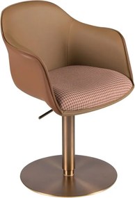 Scaun pivotant cu inaltime reglabila Stool maro