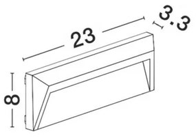 Spot LED ambiental scari de exterior IP65 Luton NVL-8403622