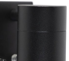Lampa de perete exterioară modernă neagră IP44 cu senzor crepuscular - Solo