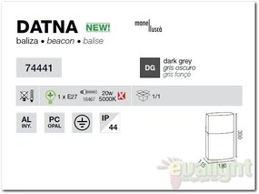 Stalp exterior IP44 Datna 74441