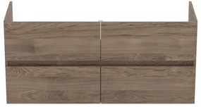 Dulap sub chiuvetă în culoare naturală suspendat cu aspect de lemn de nuc 120x55 cm Eurovit+ – Ideal Standard