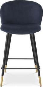 Scaun de bar design elegant LUX Counter Stool Volante, albastru 115739 HZ