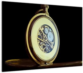 Tablou cu ceas de buzunar de aur (70x50 cm), în 40 de alte dimensiuni noi