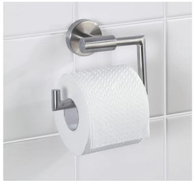 Suport pentru hârtie igienică argintiu mat de montat pe perete din oțel inoxidabil Bosio – Wenko