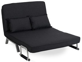 JAKS Fotoliu extensibil Bart 2 negru