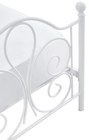 Pat metalic Panama Alb – 90 x 200 cm