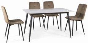 Masa Rion alb/negru L130xl70 cm