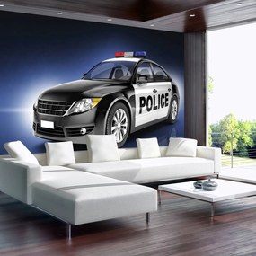 Fototapet - Mașina de poliție (254x184 cm)