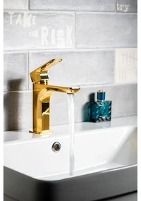 Baterie aurie pentru chiuvetă înaltă Spy – Sapho