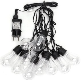 Aigostar - Ghirlandă LED decorativă pentru exterior, 10 LED, 8 m, IP44, alb rece