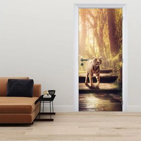 Fototapet pentru ușă - Tigrul (95x205cm)