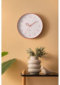 Karlsson 5992RD design ceas de perete roșu,diametru 30 cm