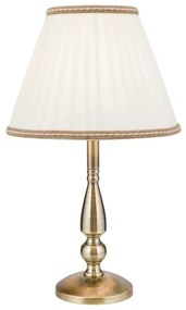 Lampă de masă Orion LA 4-1085/1 TONIA 1xE27/60W/230V d. 30 cm alb/bronz