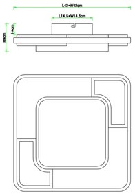 Plafonieră LED NIRRA LED/30W/230V Globo 67259-30