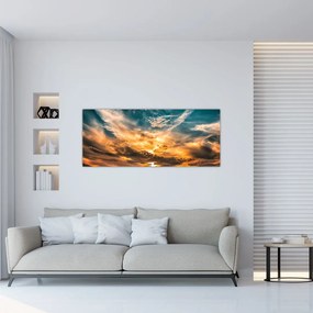 Tablou cu nori (120x50 cm), în 40 de alte dimensiuni noi