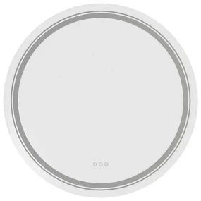 Oglindă Amyra cu iluminare LED 60 cm, argint