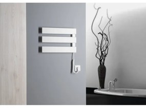 Radiator electric portpropsop Aqualine ELVIS 50W/230V 34,2 cm alb stâng