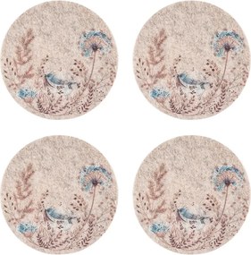 Suport cană Altom Serenity de pâslă, diam. 10 cm,set de 4 buc.