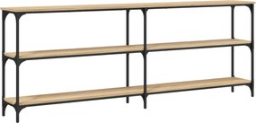vidaXL Masă consolă din stejar Sonoma, 200x29x75 cm, lemn stratificat