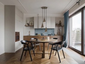 Lustra cu 3 pendule din metal maro inchis satinat Bera