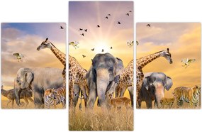 Tablou - Animae din Africa (90x60 cm)