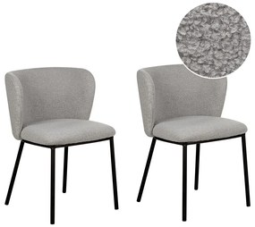 Set 2 buc scaune sufragerie Minik (gri boucle). 1081422