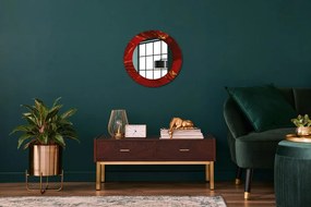 Decor oglinda rotunda Marmură roșie fi 50 cm
