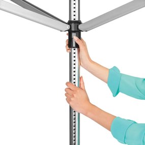 Brabantia Lift-O-Matic spațiu exterior 90300269, 60 m, Înălțime reglabilă, Țeapă metalică, Rezistent la coroziune, Inox