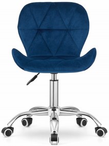 Scaun de birou AVOLA VELVET albastru
