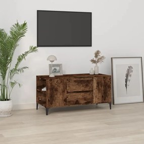 Comoda TV, stejar fumuriu, 102x44,5x50 cm, lemn prelucrat