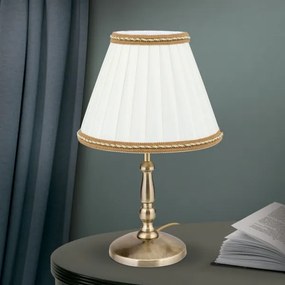 Lampă de masă Orion LA 4-1084/1 TONIA 1xE27/60W/230V d. 25 cm alb/bronz
