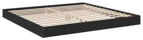 842001 vidaXL Cadru de pat negru 180x200 cm din lemn prelucrat