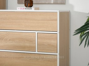 Comodă Soren Kom (sonoma + alb). 1110776