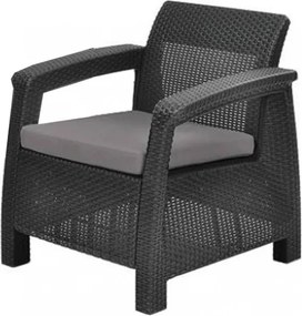 Set de mobilier de grădină Corfu Lyon Duo 4+1 în culoarea grafit